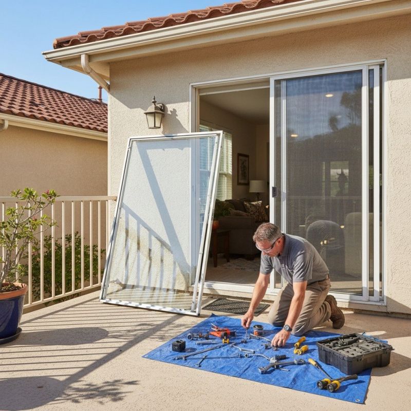 Sliding Door Track Repair in Conroe, TX