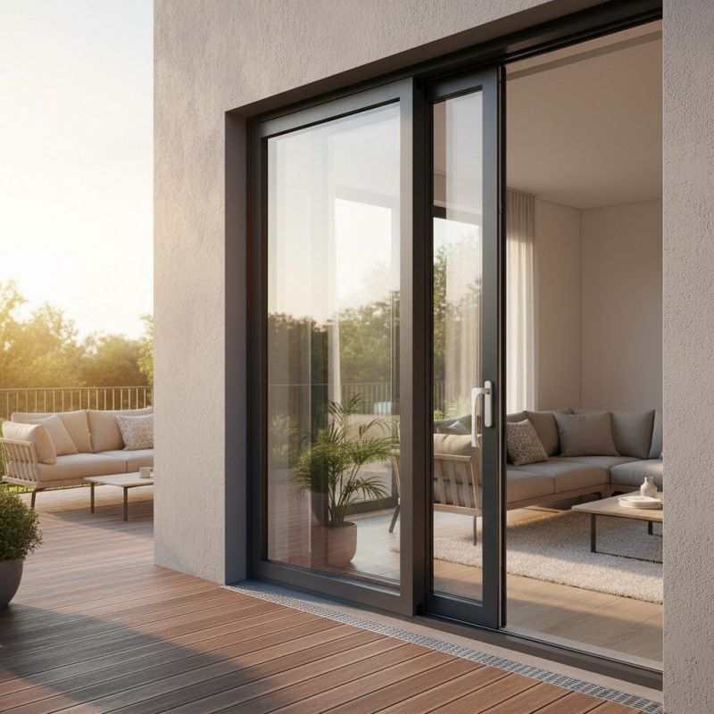 Wood Sliding Door Installation in Conroe, TX