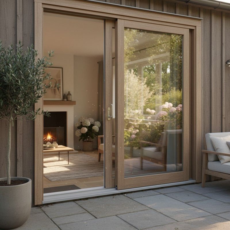 Wood Sliding Door Installation in Overland Park, KS